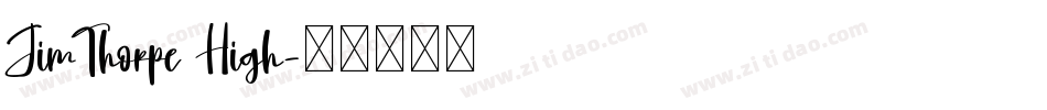 JimThorpe High字体转换